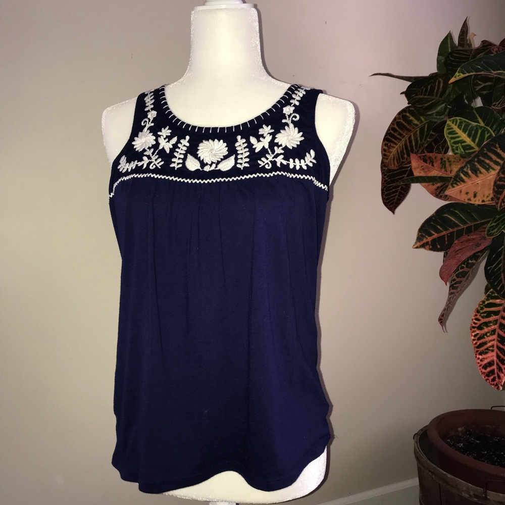 Old Navy Embroidered Tank